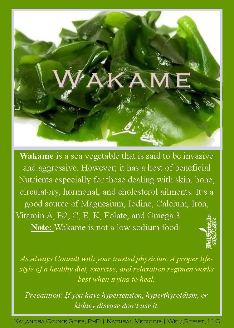 WellScript, LLC Kalandra Cooke Goff, PhD Natural Medicine